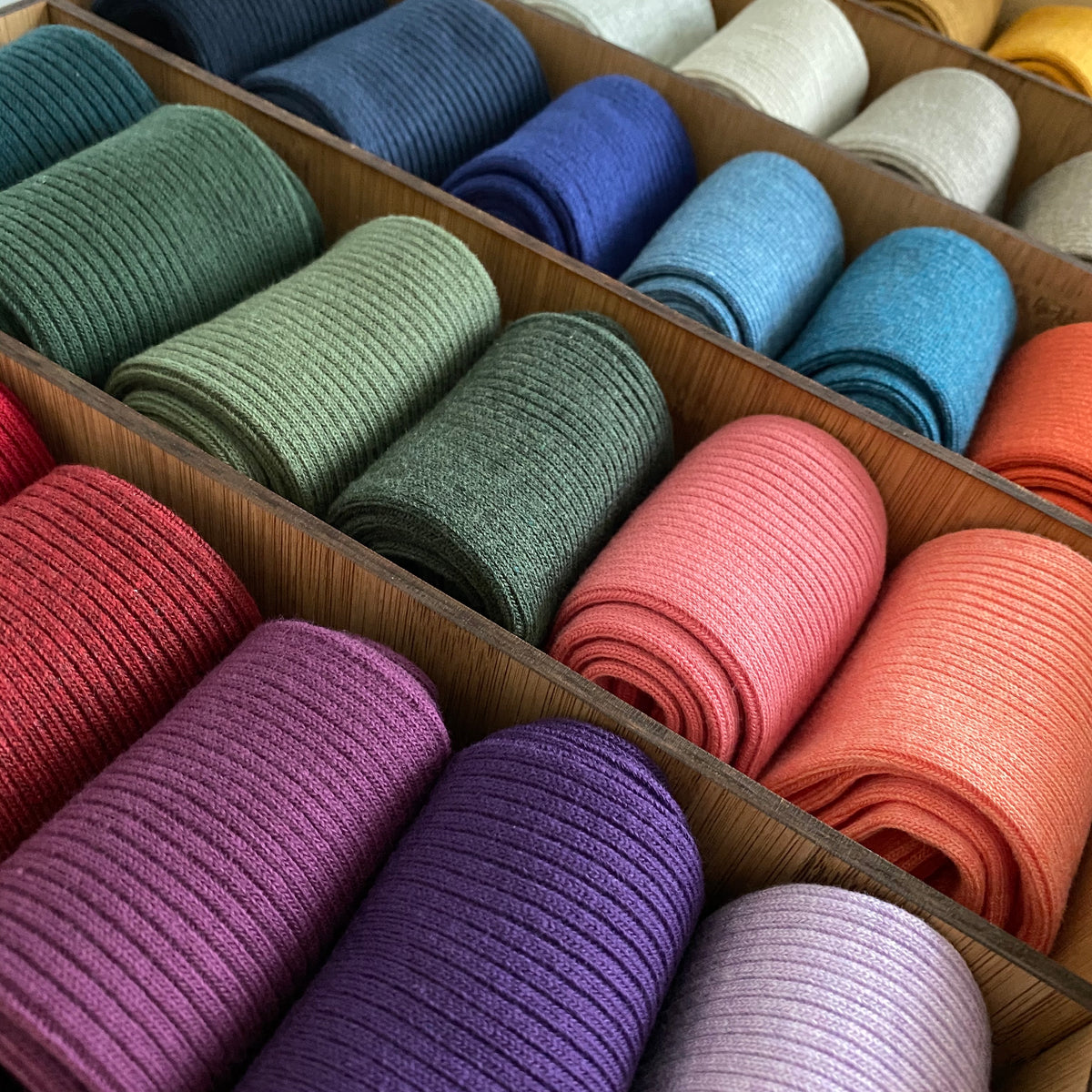 Drawerganiser LINEAR Bamboo Drawer Dividers Made to Measure tidy af