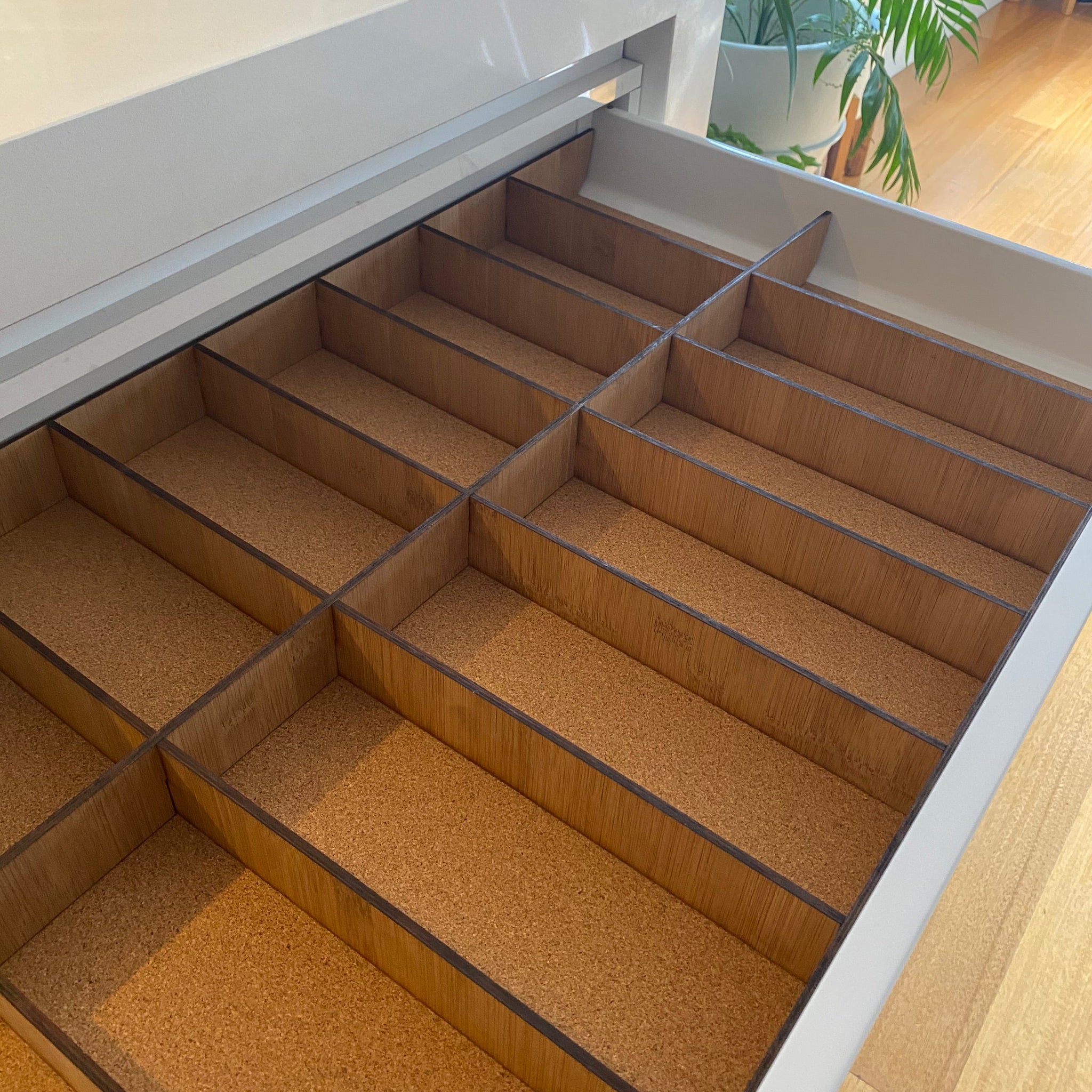drawer organiser divider insert organizer bamboo- tidy.af